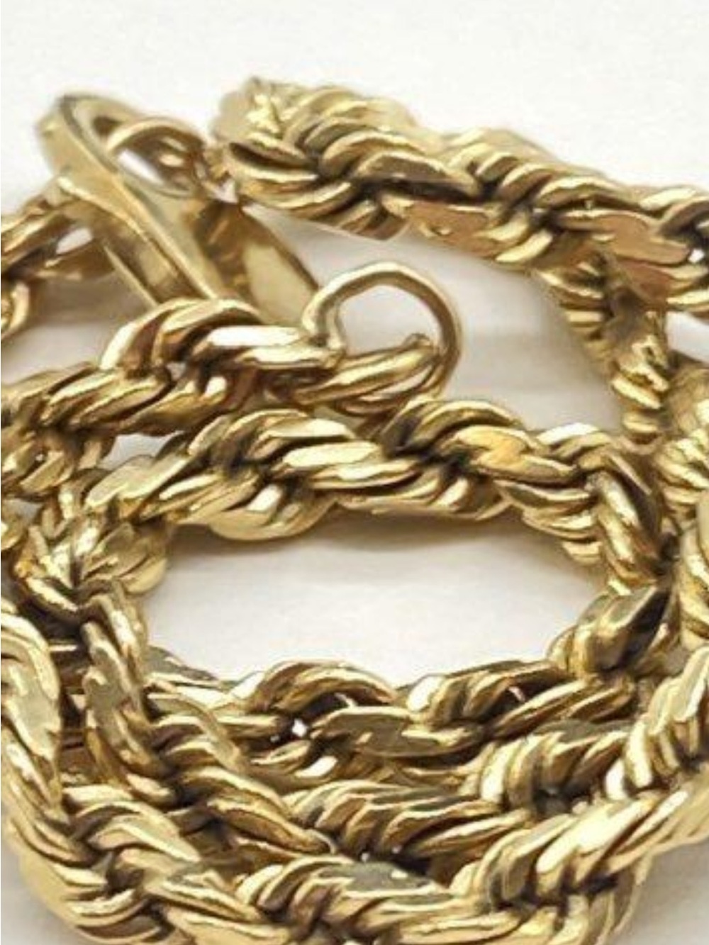 Elegant 14kt yellow gold rope bracelet chain 4.8g - Picture 5 of 8